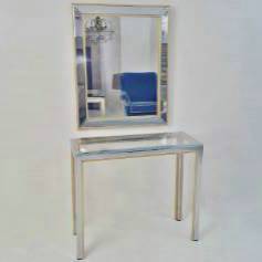 Zevi vintage console table & wall mirror, 1970`s ca, Italian